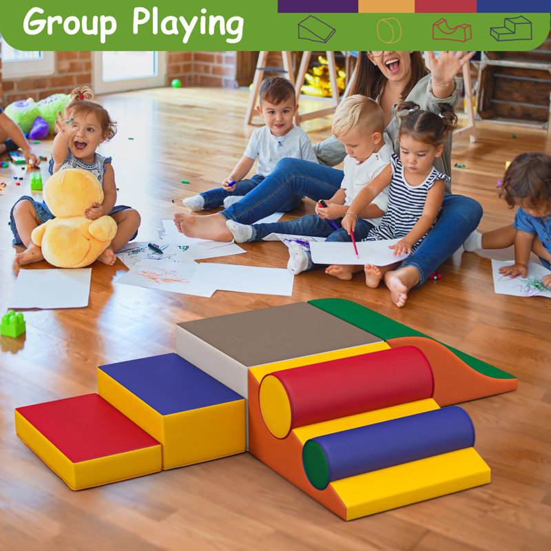 Multicolor Foam Climbing Set for Toddlers