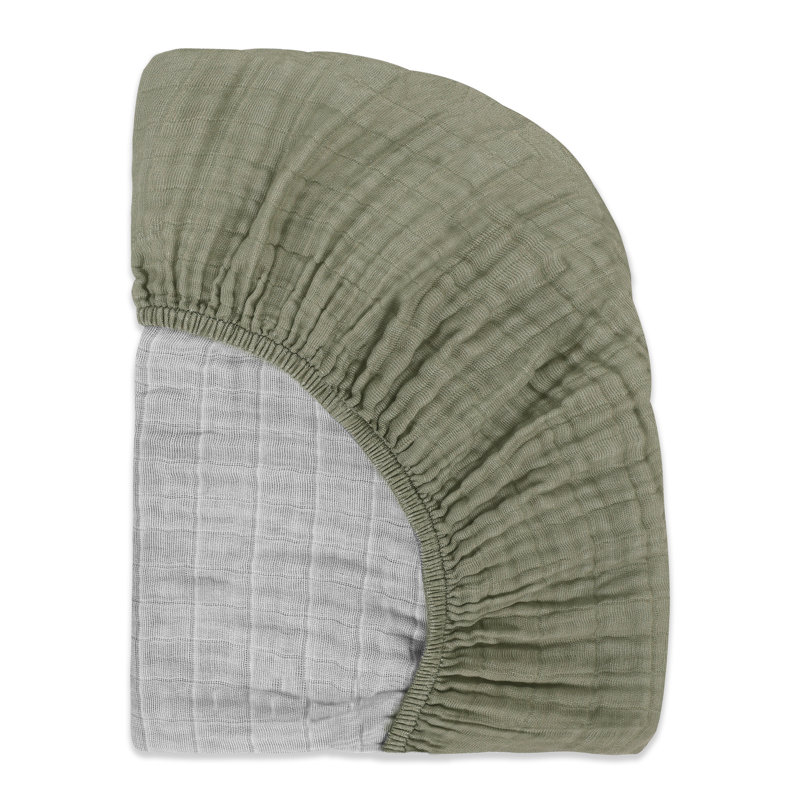 Matcha Muslin All-Stages Midi Crib Sheet