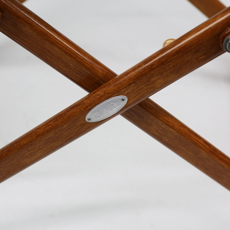 Campaign Folding Armchair, Teak/Sand