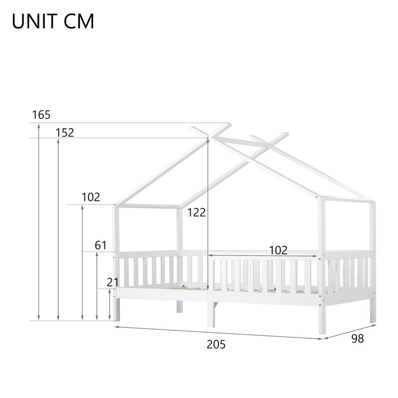Solid Wood Bed