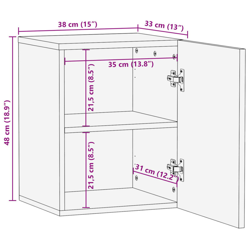 Solid Wood Bathroom Cabinet