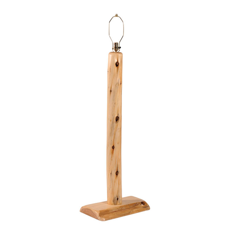 Traditional Cedar Log Floor Lamp