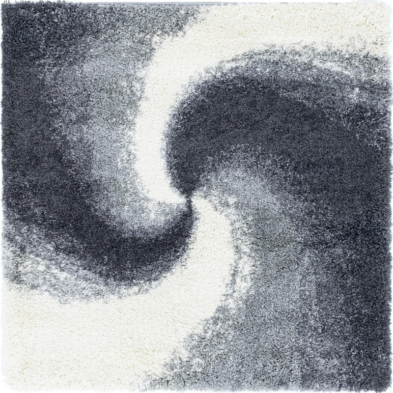 Abstract Indoor Rug, Square 5'
