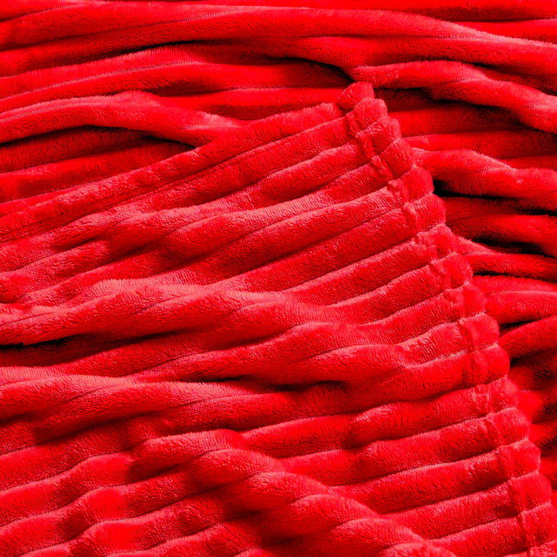 Jeté moelleux et moelleux Nestl, Grand, Rouge cerise
