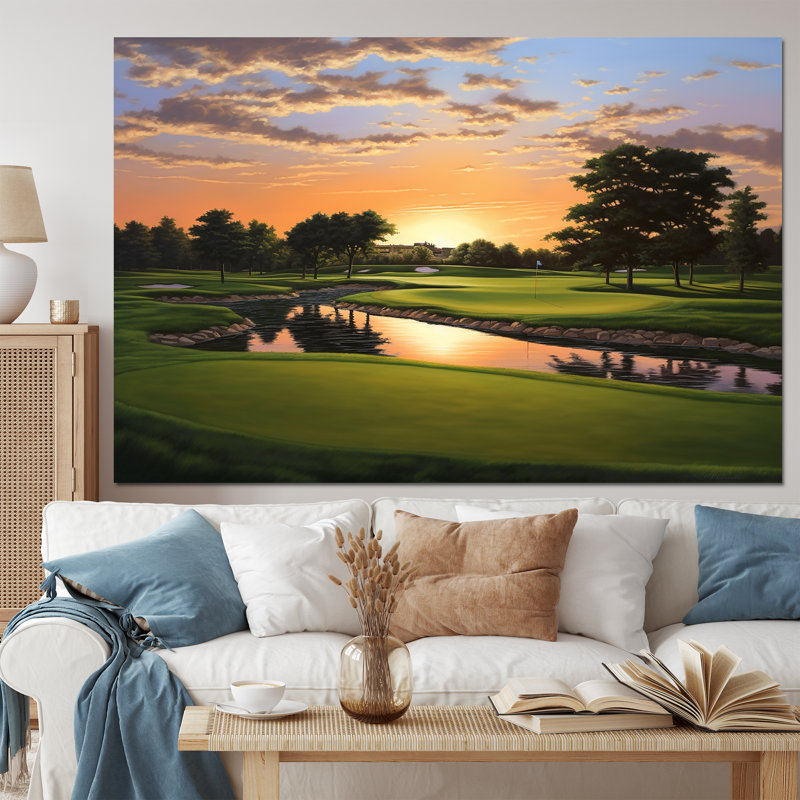 Golf Dawn On The Put II - Sports, reproduction d'art mural