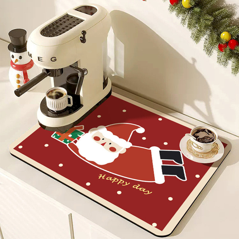 Tapis de Noël, H 23,6 po x l 15,8 po x P 1,4 po