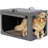 Danney Collapsible Pet Soft-Sided Crate with 3 Doors