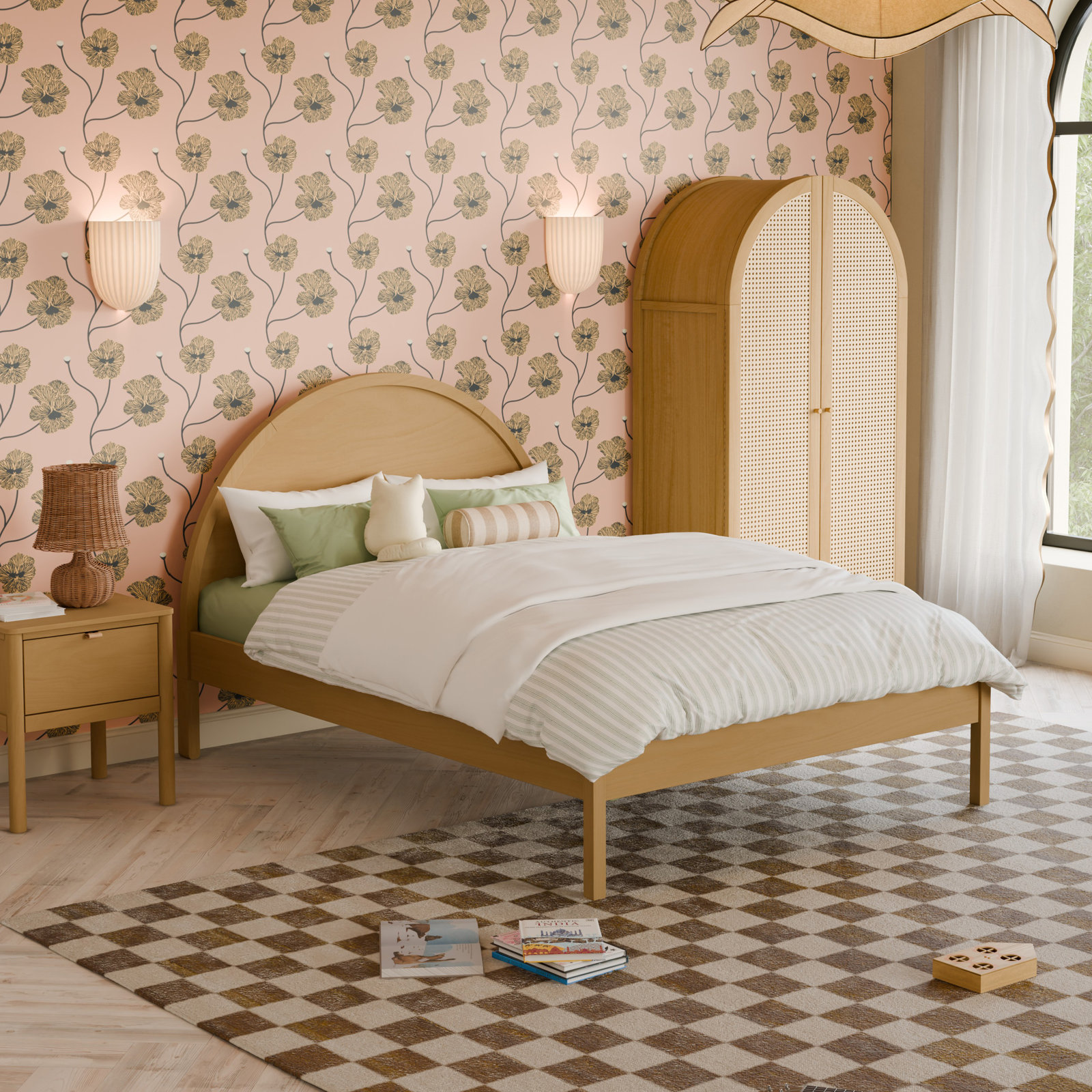 Bondi Platform Bed, Honey, Full
