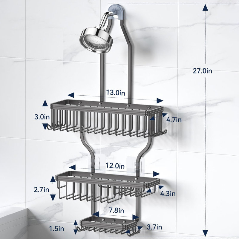 Shower Caddy, Grey