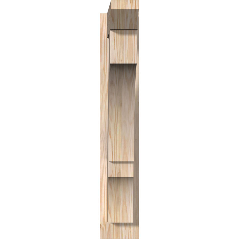Persienne balboa à lattes en bois rustique, P 20 po x H 32 po, Cèdre rouge occidental l 7 1/2 po (lisse)