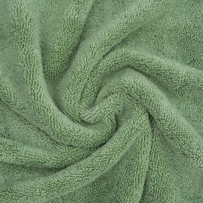  100% Cotton 4 Piece Hand Towels For Bathroom, Green