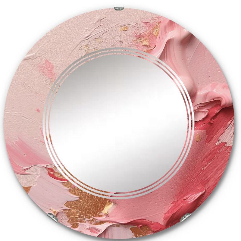 Miroir mural rond Geaux, 24 po x 24 po