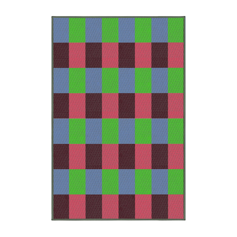Plaid Indoor Rug, Rectangle 6' x 9'