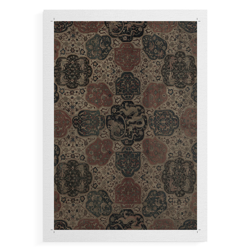 Impression rétro vintage CII - reproduction de toile seulement - non encadrée, H 18 po x l 12 po