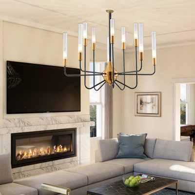 Kayzen 10 - Light Dimmable Modern Linear Chandelier