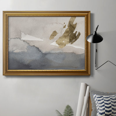 " Watercolor With Gold I " Painting Print