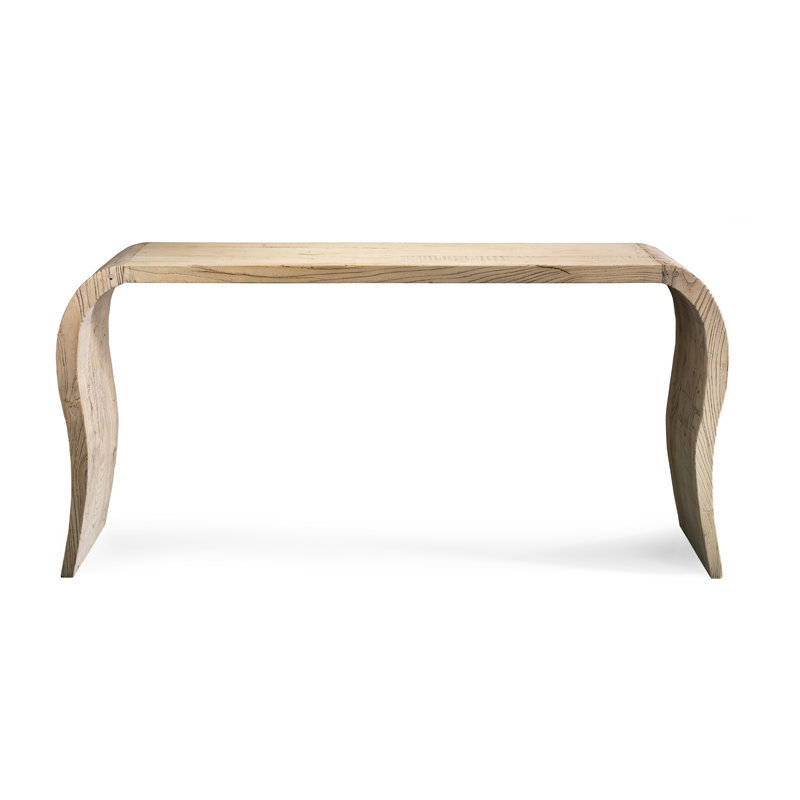 Jixi 160cm Solid Wood Console Table, Natural Elm