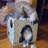 Meow Yellow Cardboard Cat House with Replaceable Scratcher