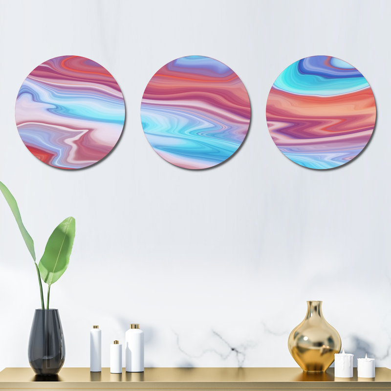 Abstract Wall Decor on Metal