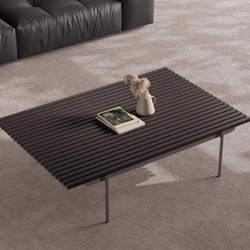 Table à thé en bois massif au design minimaliste