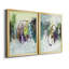 Déplacement sur I - ensemble de 2 peintures sur toile encadrées-808836752-808836765