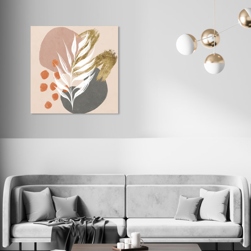 Brise pâle - peinture sur toile, H 30 po x l 30 po, Toile tendue