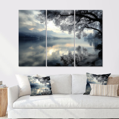 Ensemble de salon Serene Lake At Dawn With First Light - Lake Wall Art