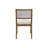 Naleea Two Wood Modern Upholstered Back Chairs, Dining Seats, Brown