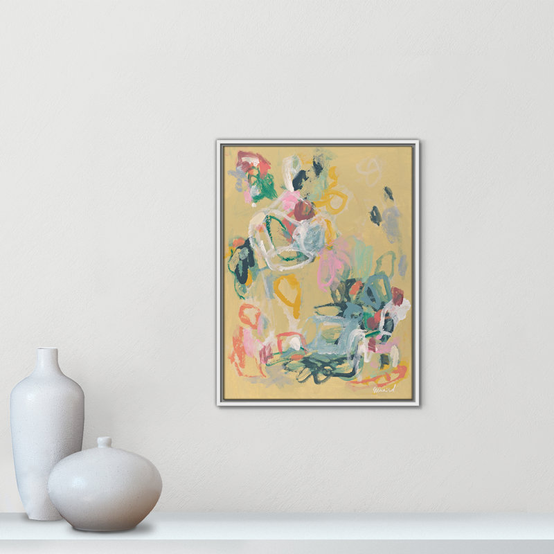 «Living In Colours» par Marisol Evora, Flotteur blanc, L 19,5 po x H 25,5 po