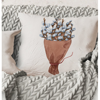 Floral Throw Pillow