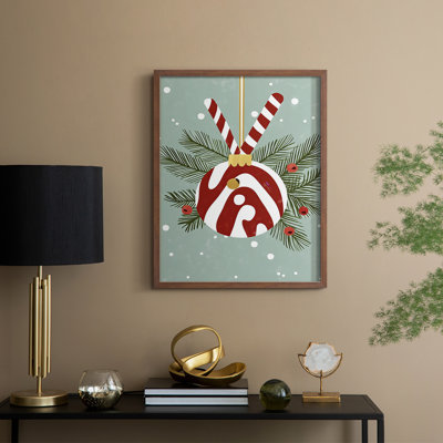 «Christmas Holiday Art DCC», reproduction encadrée - bois massif