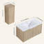 Meuble-lavabo mural 36 po avec lavabo et armoire latérale 36 po