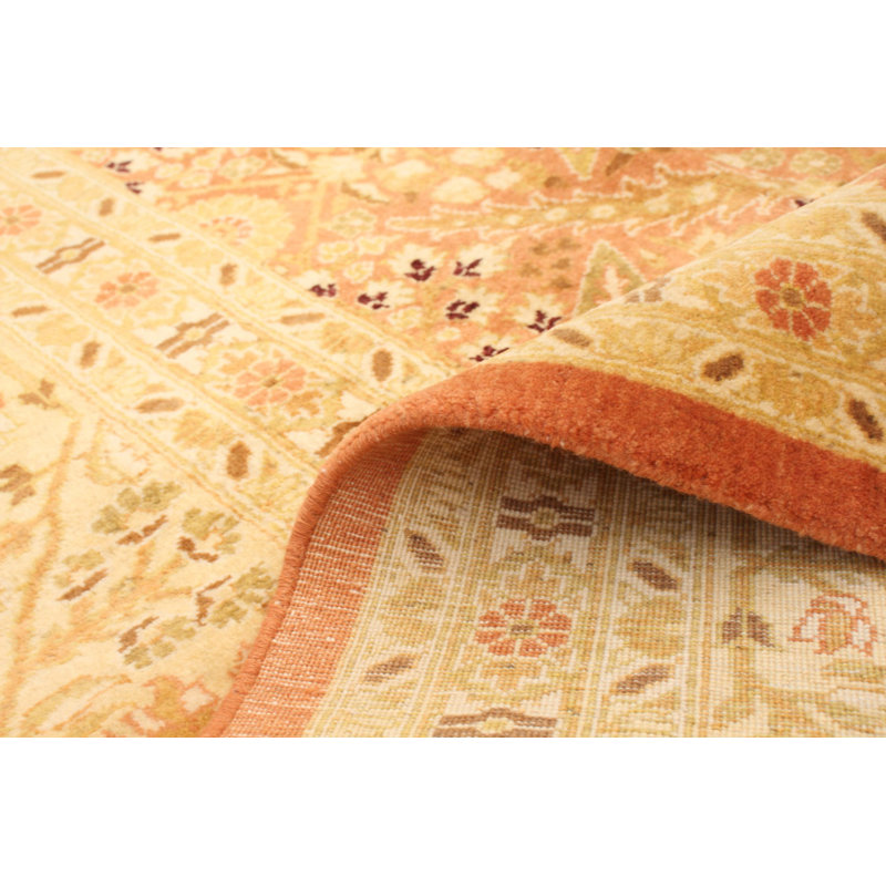Tapis de bois one-of-kind-noué la 2010 pako 18/46 cuivre 8 pi 1 po x 9 pi en laine de 10 po Aela