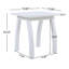 Table d'appoint rectangulaire en bois d'acacia résistant aux intempéries pour une utilisation intérieure et extérieure-973835273