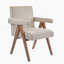 Fauteuil de salle à manger en tissu Poppy-1938201724