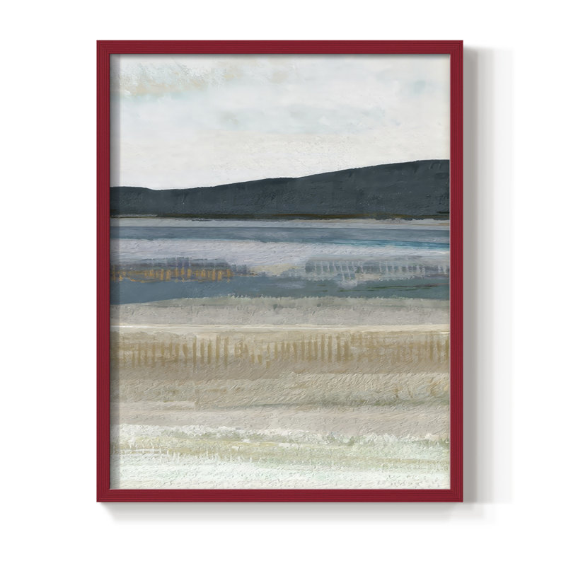 Impression encadrée Saltwater Bay III - bois massif, H 11 po x l 9 po, Rouge