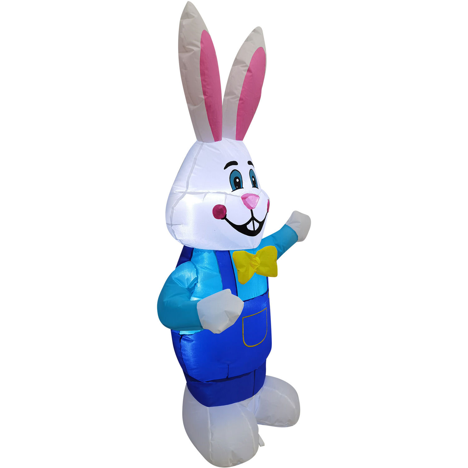 Fraser Hill Farm 3.5Ft. Tall Smiling Easter Bunny, Outdoor/Indoor Blow