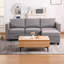 Petit canapé modulaire à 3 places avec canapé modulaire en L et canapé gris foncé