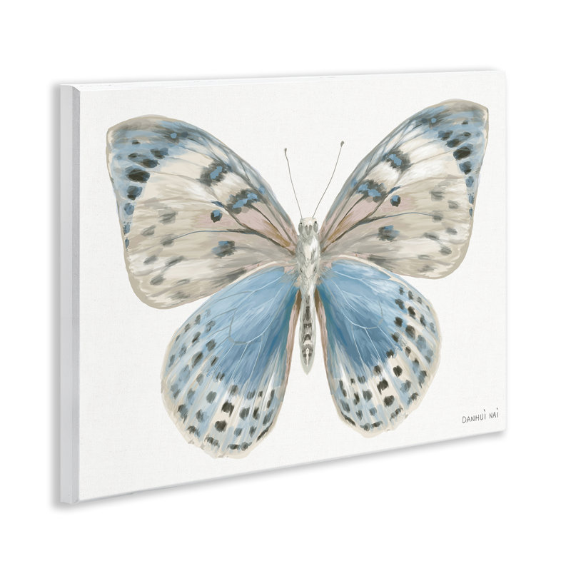 Plaque murale papillon bleu et blanc, design par Danhui Nai