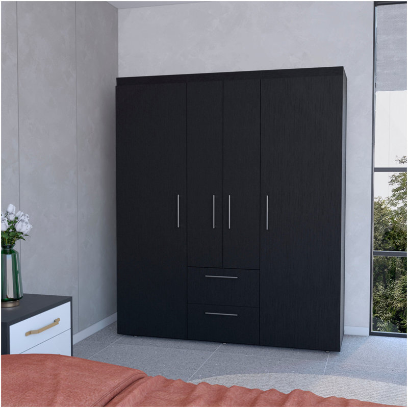 Armoire tout-en-un 2 portes Wenge
