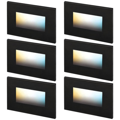 Luminaire de terrasse 120 V à DEL câblé Essential Essential pour marches d'escalier d'intérieur / extérieur