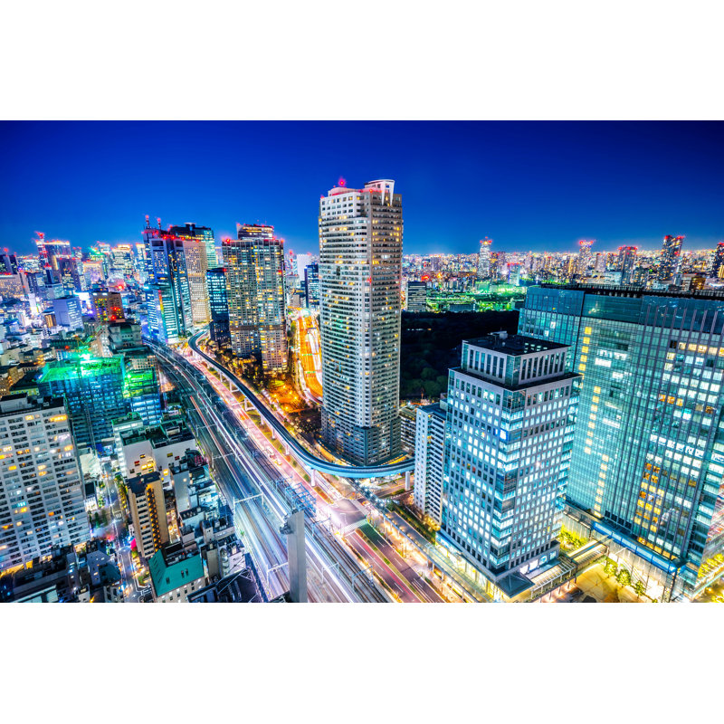 "Tokyo, Japon 2" par - Photographie sur toile tendue, H 24 po x l 36 po