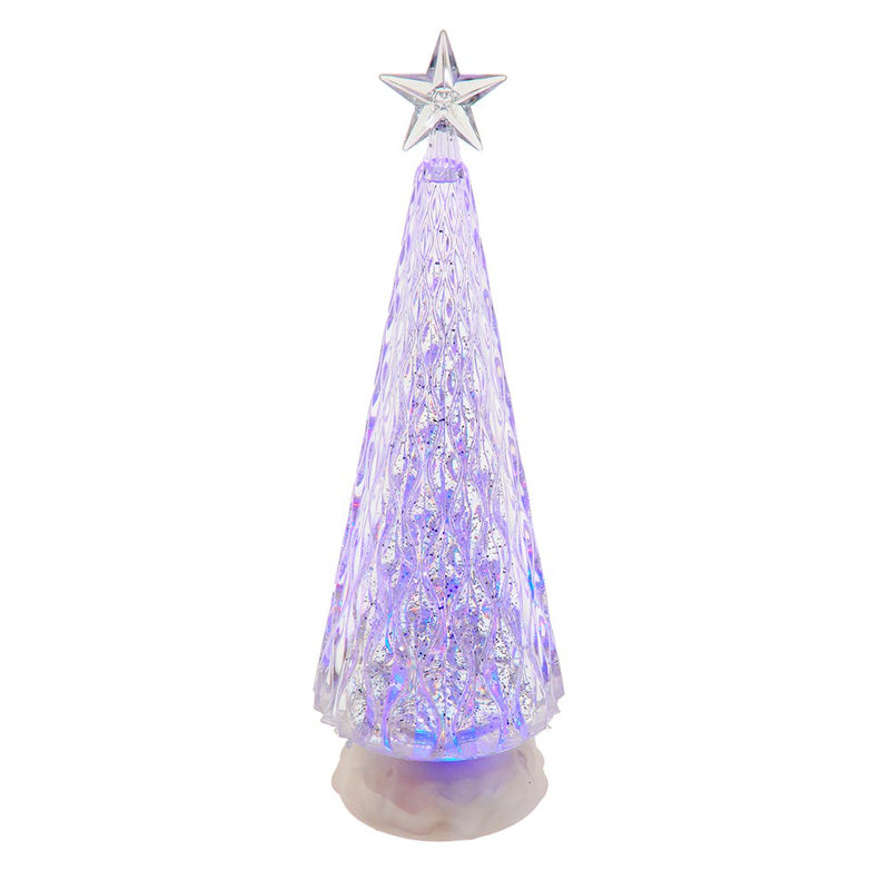 Arbre de Noël à piles changeant de couleur 13,6 po avec eau Kurt Adler