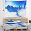 Photographie blue winter mountains tapisserie-28483601