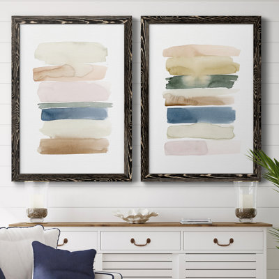 " Faint Swatches I " 2 - Pieces Painting Print