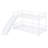 Twin over Twin Size Metal Bunk Bed with Slide, Guardrails, and Convertible Design for Ultimate Safety and Fun