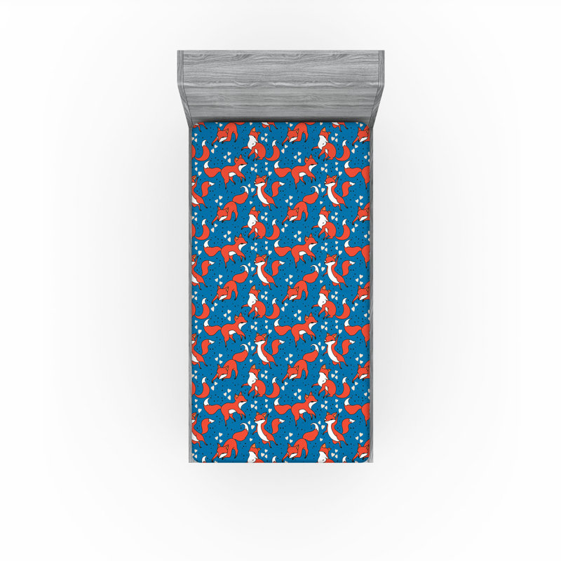 Ensemble de 2 draps-housse Ambesonne, Drap-housse pour lit simple