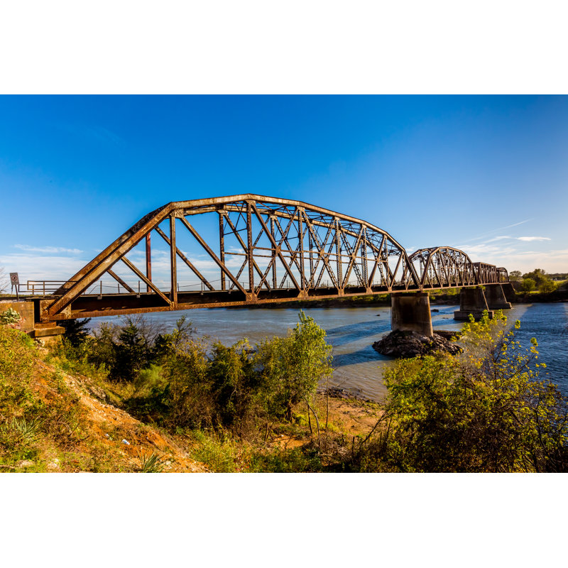 Old Steel Bridge by Richard McMillin - Wrapped Canvas Print, 30cm H x 46cm W