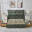 Lit plateforme tapissier avec tête de lit amovible de style coussin Braya et 2 grands tiroirs en bois-305529189-305529187