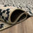 Tapis bleu marine / crème en nylon touffeté de style aztèque Mohawk collection Beloit-2118327432